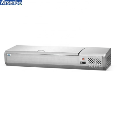 Arsenbo SS201 Pizza Prep Refrigerator Commercial Use Microcomputer Temp