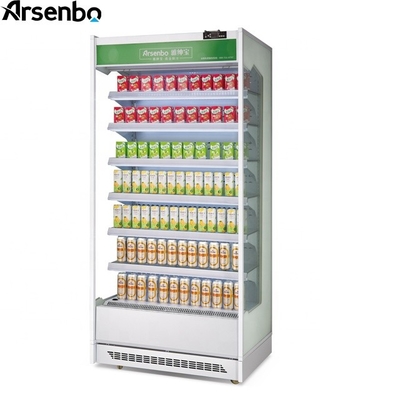 Supermarket Multideck Open Chiller Double Temp Stainless Steel Material