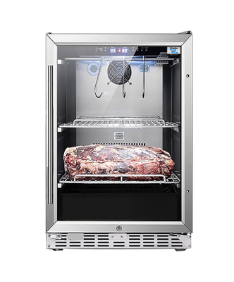 SS201 54L Wine Cooler Refrigerator Anticorrosive With Blue Light