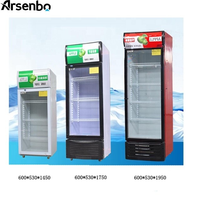 Single Door Commercial Refrigerator Beverage Cooler 350L Multiscene Durable