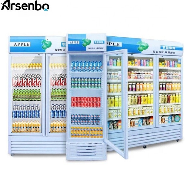 Single Door Commercial Refrigerator Beverage Cooler 350L Multiscene Durable