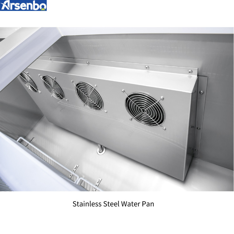 SS304 Glass Door Refrigerator Freezer