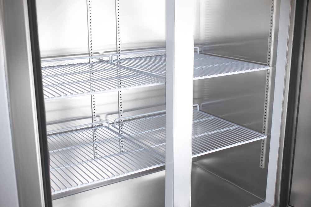 Practical Stainless Steel 500L Fridge Freezer , Soundless Commercial Upright Freezer
