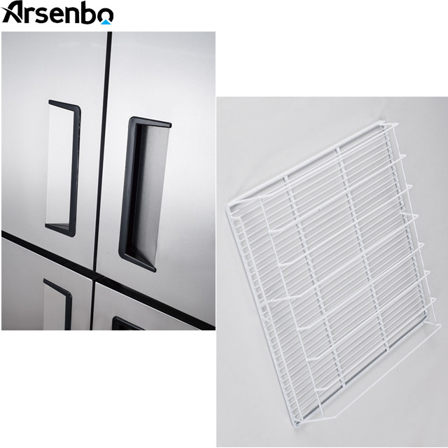 Soundless Restaurant Kitchen Fridge Freezer Anticorrosive 220V