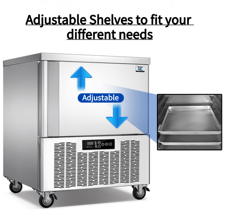 500L Multipurpose Grey Fridge Freezer , Odorless Stainless Steel Refrigerator Freezer