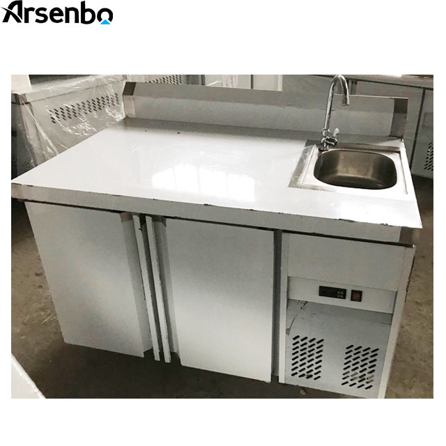 180W 250L Under Counter Refrigerators Stainless Steel Material