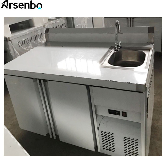 180W 250L Under Counter Refrigerators Stainless Steel Material