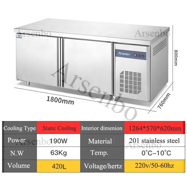 Multiscene Grey Fridge Undercounter , 220V Commercial Under Counter Refrigerator