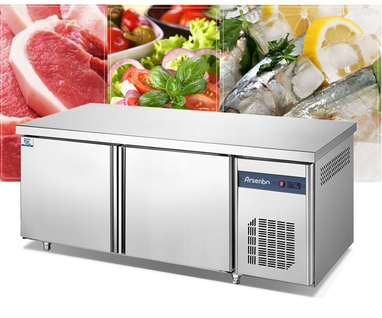 Multiscene Grey Fridge Undercounter , 220V Commercial Under Counter Refrigerator
