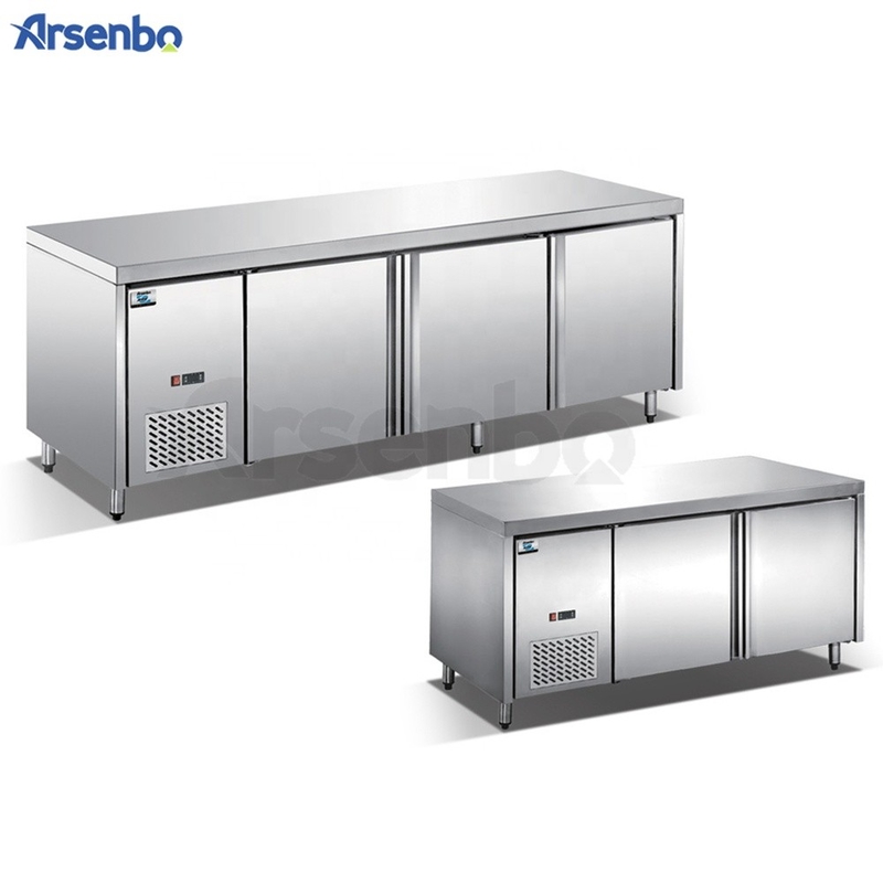 SS304 Commercial Counter Fridge , Antiwear Restaurant Undercounter Refrigerator