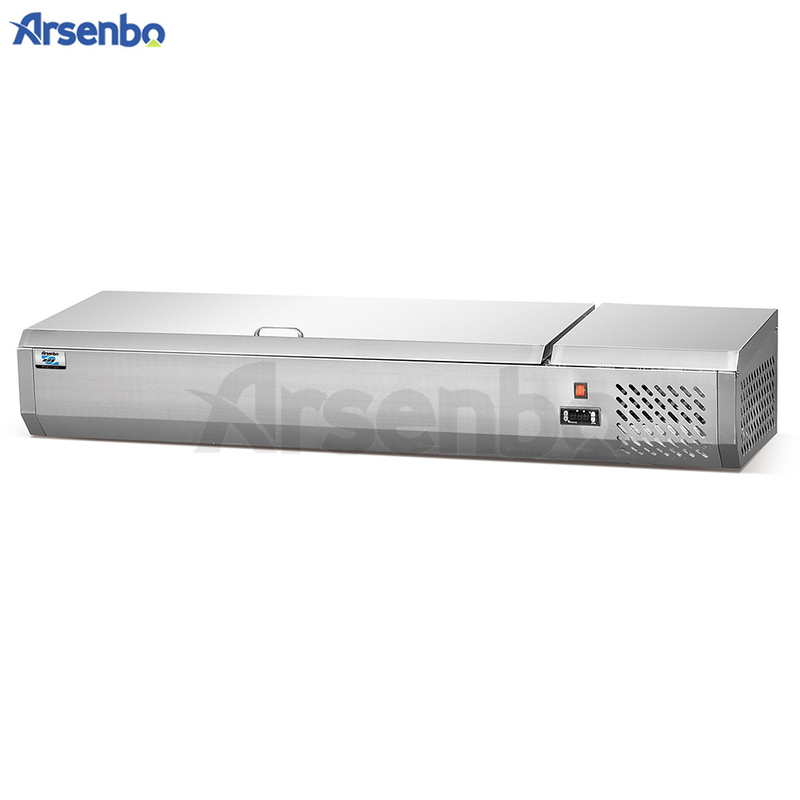 60Hz Salad Bar Pizza Prep Refrigerator Multipurpose No Fluorine