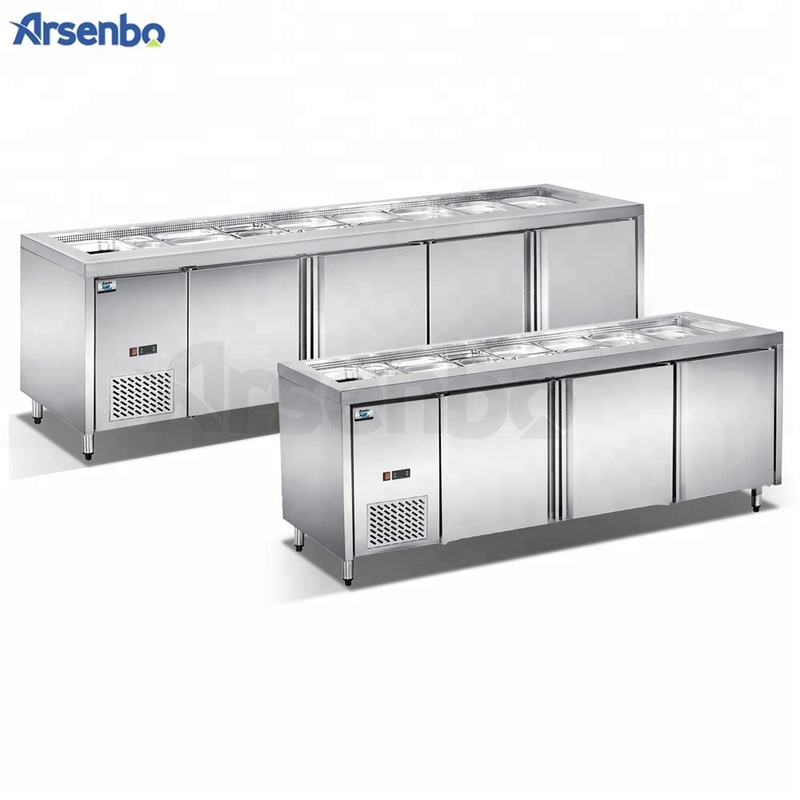 Commercial Pizza Prep Refrigerator 220-240V Anticorrosive Durable