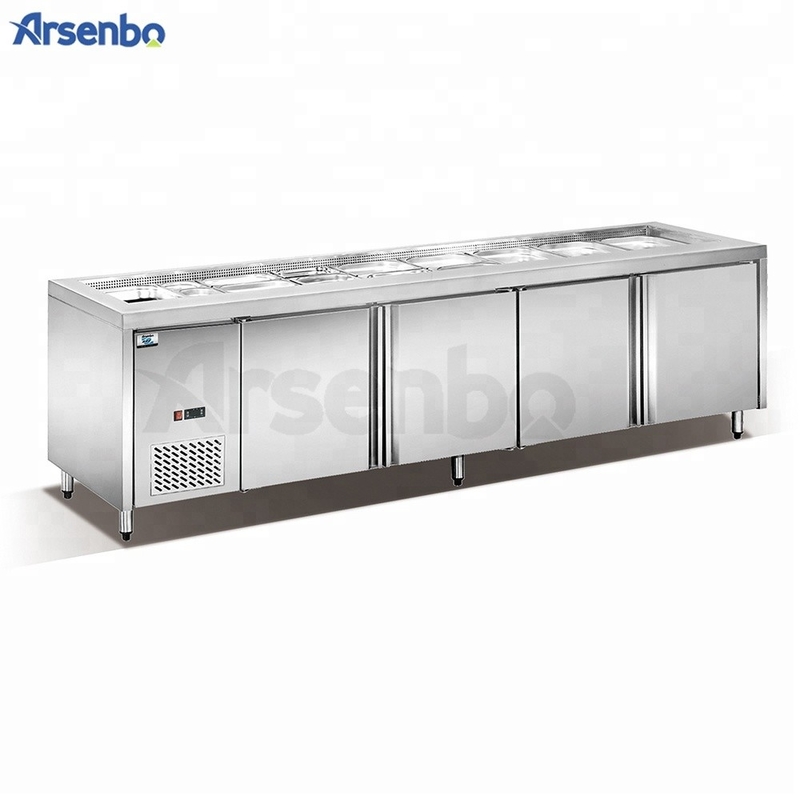 Commercial Pizza Prep Refrigerator 220-240V Anticorrosive Durable