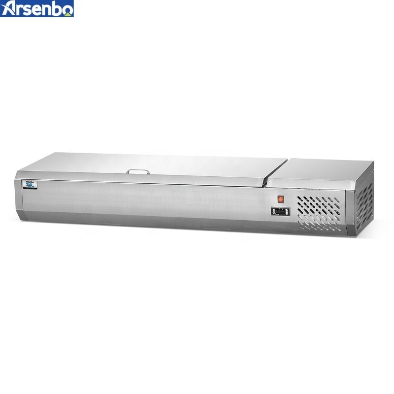 Arsenbo SS201 Pizza Prep Refrigerator Commercial Use Microcomputer Temp