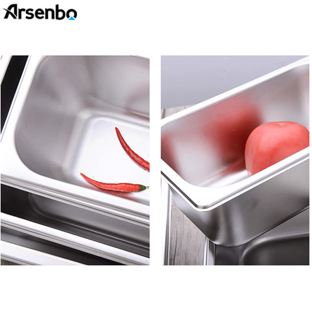 Arsenbo SS201 Pizza Prep Refrigerator Commercial Use Microcomputer Temp
