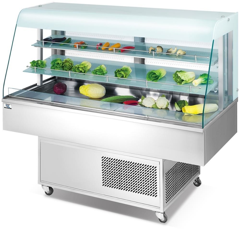 Multideck 800W Salad Display Refrigerator Commercial Use Multiscene