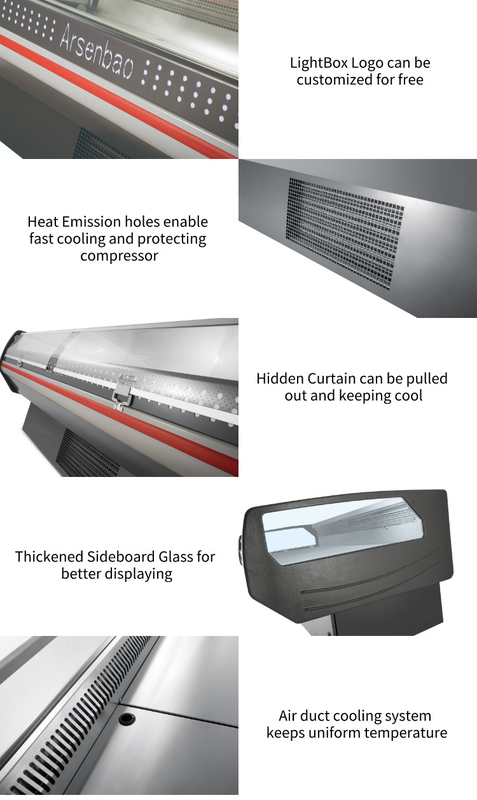50HZ Commercial Refrigerated Deli Case