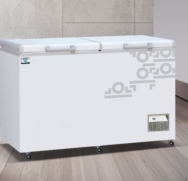 Seafood 350L Supermarket Display Freezer Anticorrosive Dual Zone