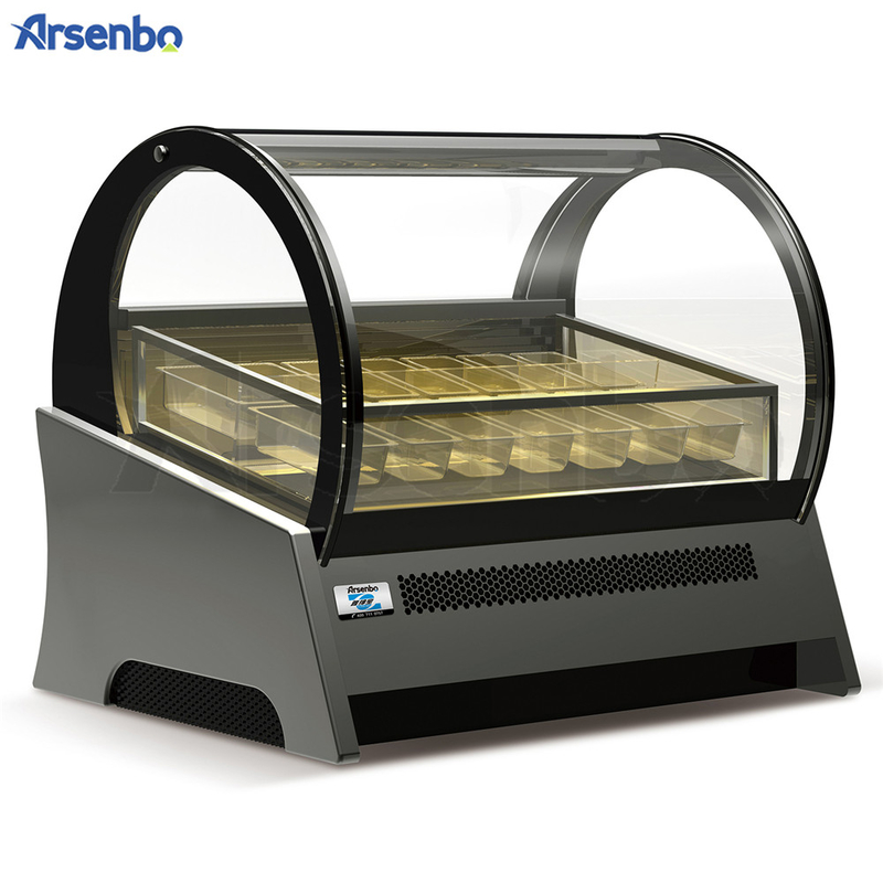 220V 50HZ Gelato Ice Cream Display Freezer Multipurpose Durable