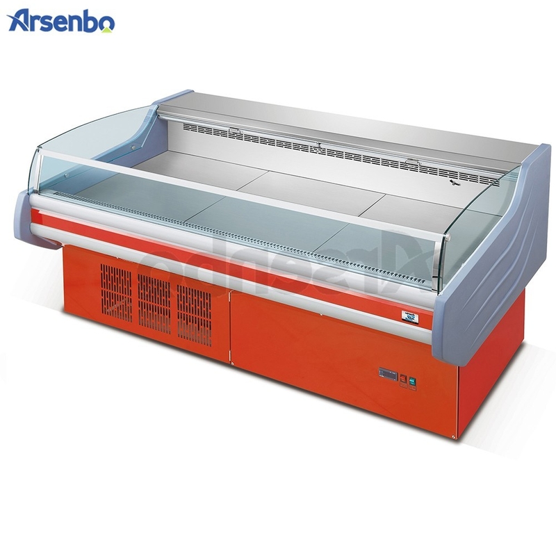 Supermarket Deli Display Cooler Practical Antiwear For Hot And Cold Food