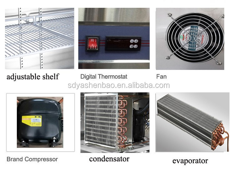 Supermarket Deli Display Cooler Practical Antiwear For Hot And Cold Food