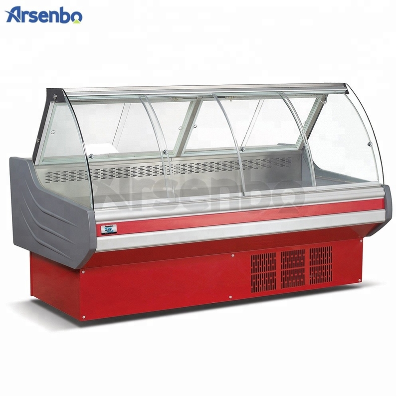 Multiscene Meat Deli Display Cooler Anticorrosive Double Temperature