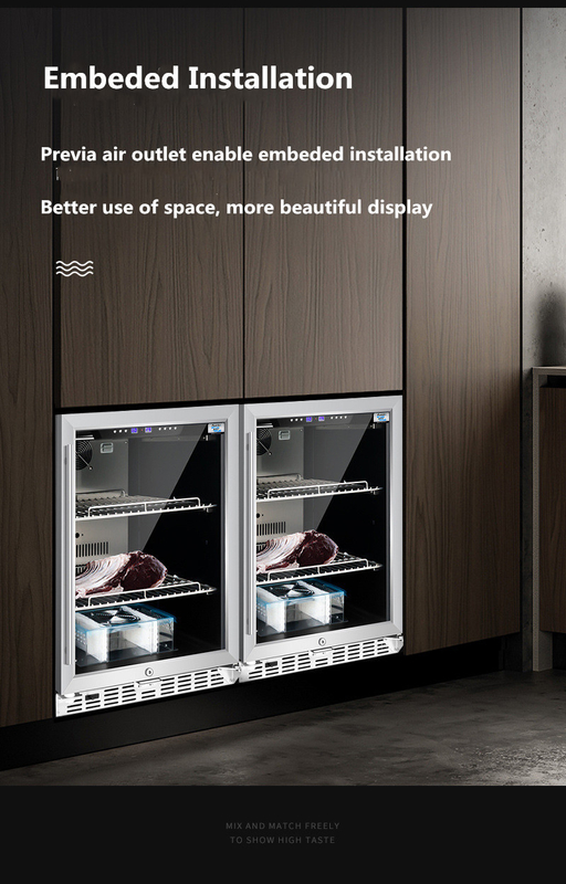 110V/220V Wine Cooler Refrigerator Odorless Stainless Steel 201
