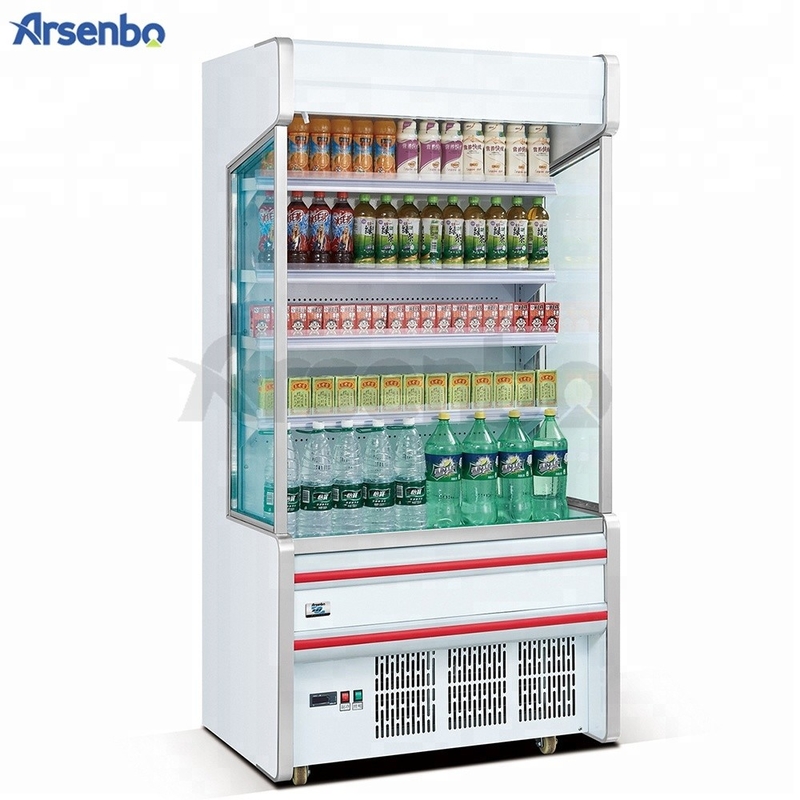 Beverage Multicolor Multideck Display Fridge , 220V Open Chiller For Supermarket
