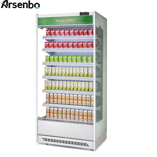 Supermarket Multideck Open Chiller Double Temp Stainless Steel Material