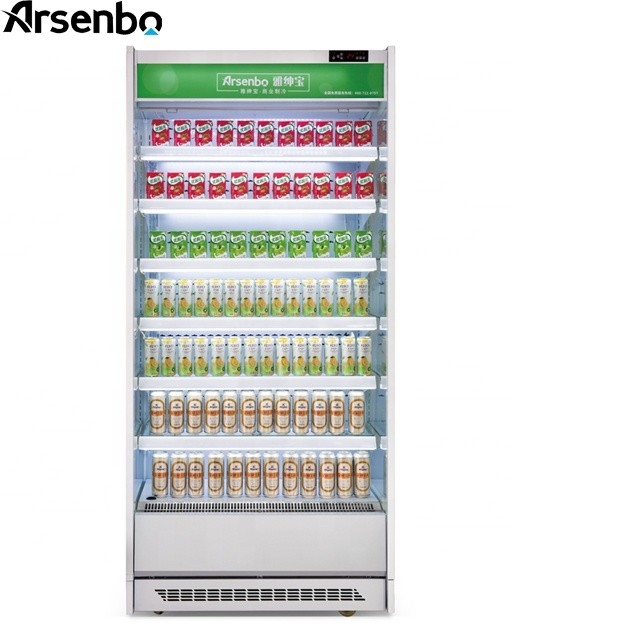 Supermarket Multideck Open Chiller Double Temp Stainless Steel Material