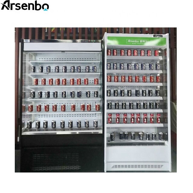Supermarket Multideck Open Chiller Double Temp Stainless Steel Material