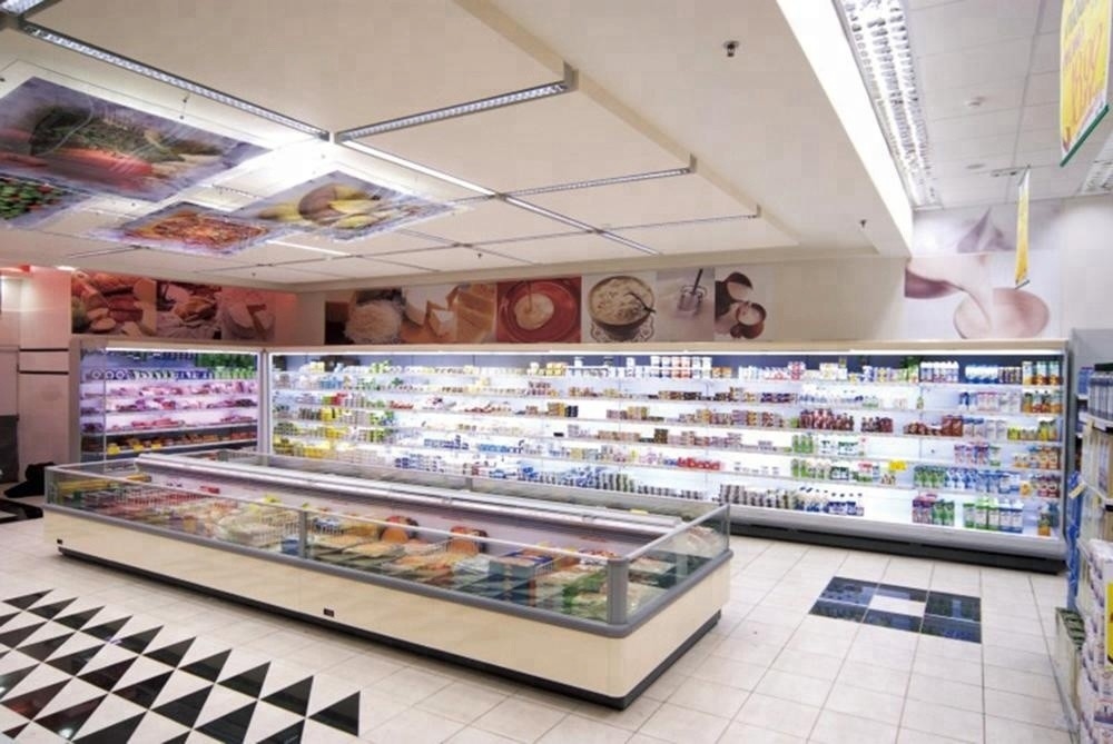 Multipurpose Vegetable Display Cooler Multideck Practical With Doors