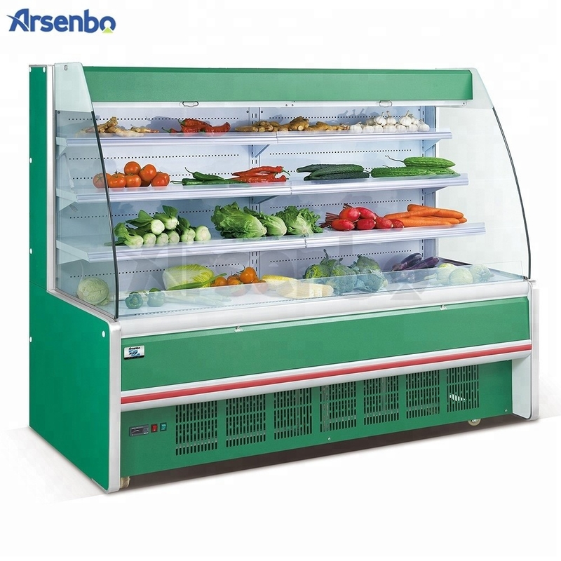 Anti Corrosion Multideck Open Chiller 220V For Fruit And Vegetable