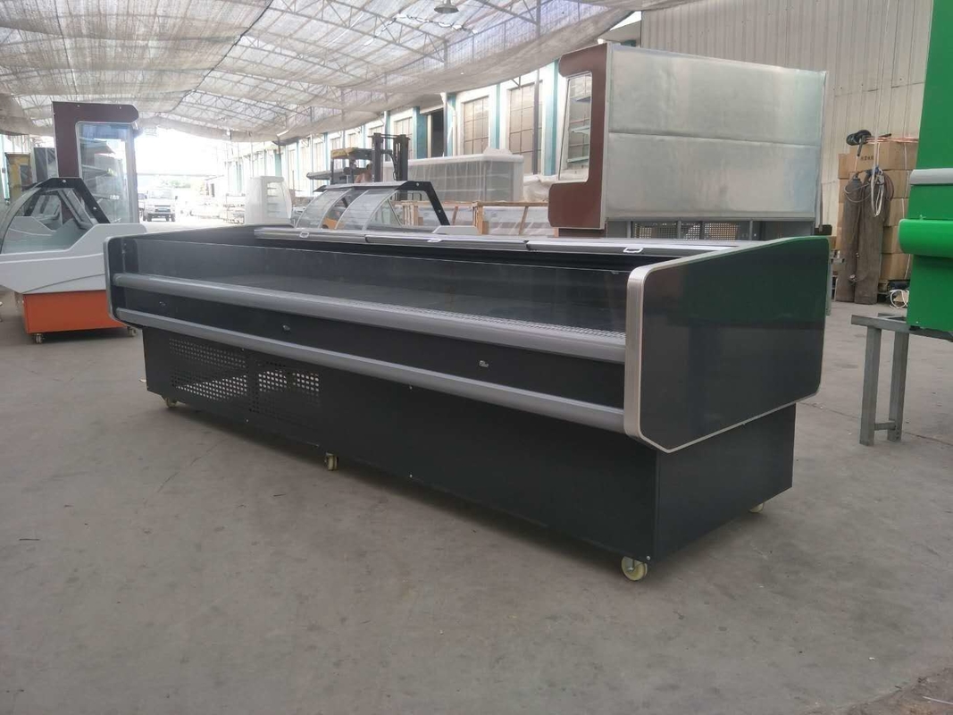 45dB Commercial Supermarket Refrigerator With Wheels Energy Saving
