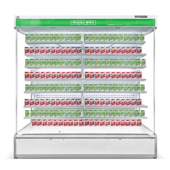 Antiwear Open Commercial Supermarket Refrigerator Luster Plate Material