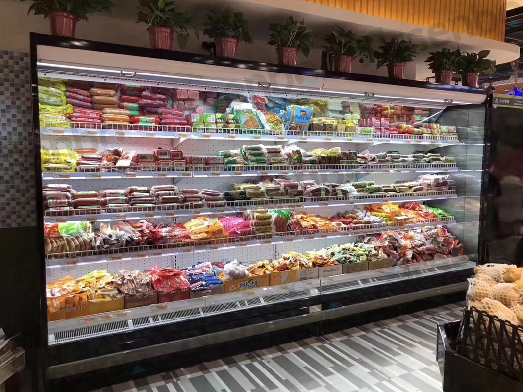ARSENBO Split Commercial Display Refrigerator R404a Multi Deck Open Chiller