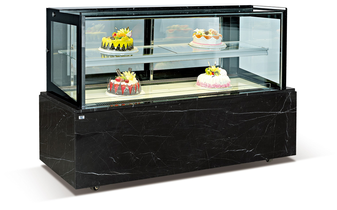 ISO Antiwear Cake Display Showcase , Multipurpose Patisserie Display Fridge